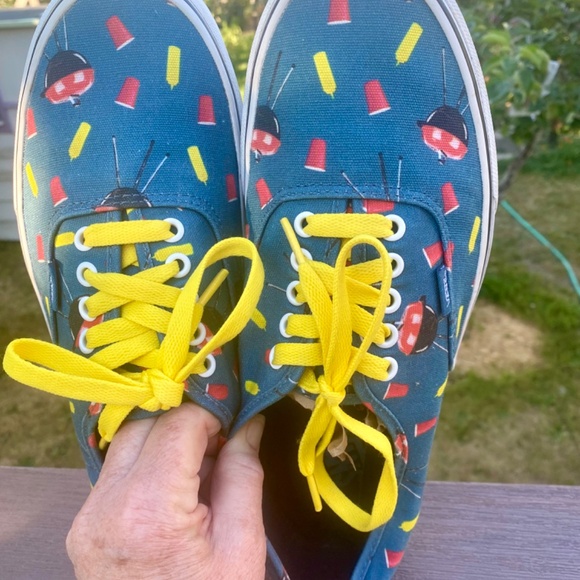 Vans Authentic Pool Vibes Cookout Summer BBQ Shoes Mens 11 Canvas Deck Shoes - Picture 6 of 12